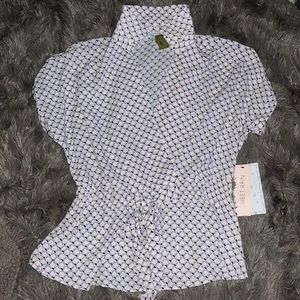 Sweet rain top with cinch waist